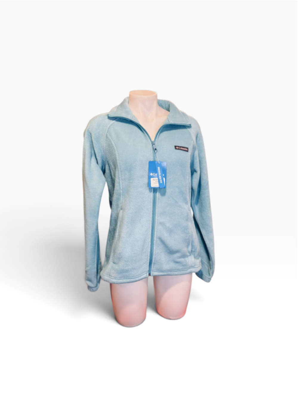 Women's Columbia Benton Springs Fleece Jacket Light Blue Size L